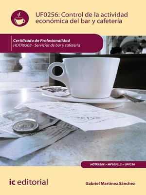 cover image of Control de la actividad económica en el bar y cafetería. HOTR0508